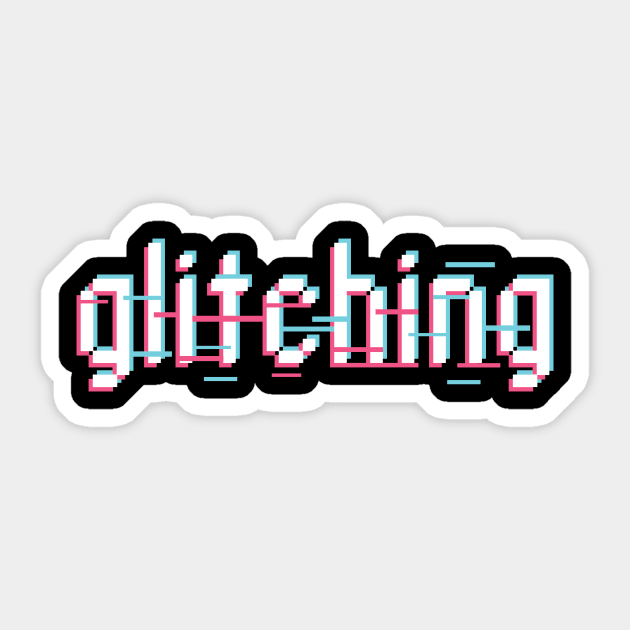 glitching Sticker by bug bones